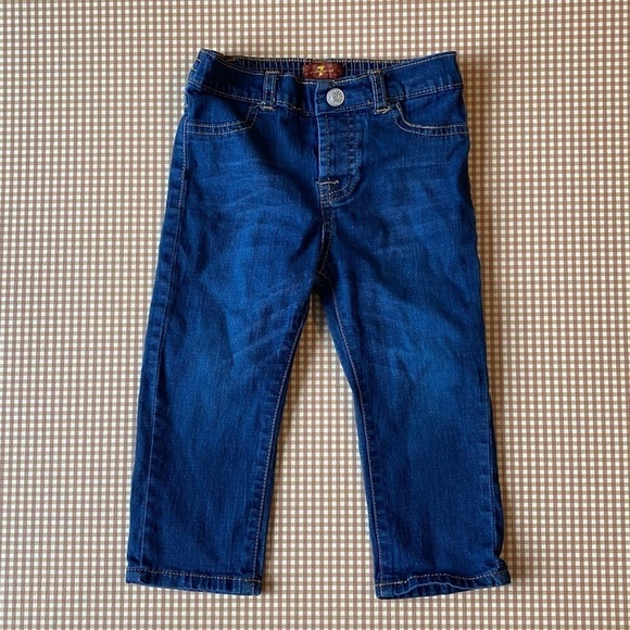 7 for all Mankind toddler denim stretchy jeans. Size 18 Months - Picture 1 of 9